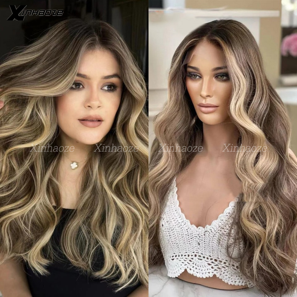 613 Blonde Body Wave Lace Front Wig - Hoogtepunt Transparante 13×4 13×6 Blonde Body