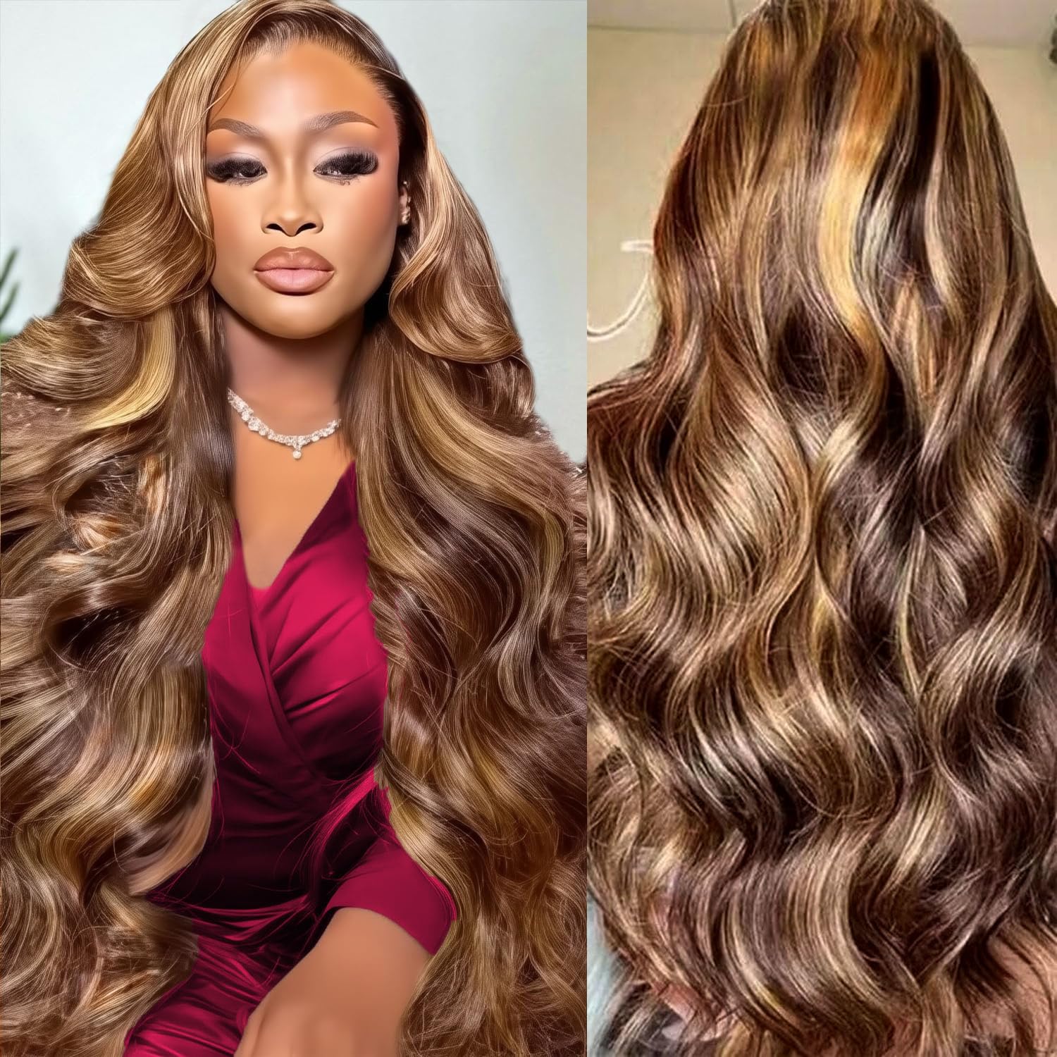 HD Highlight 46 Inch 13x4 Body - Human Hair Wigs recensie en prijs
