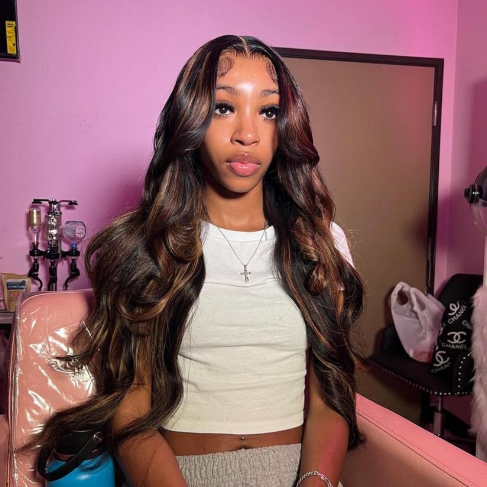 P1B30 Highlight Ombre Body Wav - Hd Lace Frontal Wig Human Hair Pre Plucked recensie en prijs