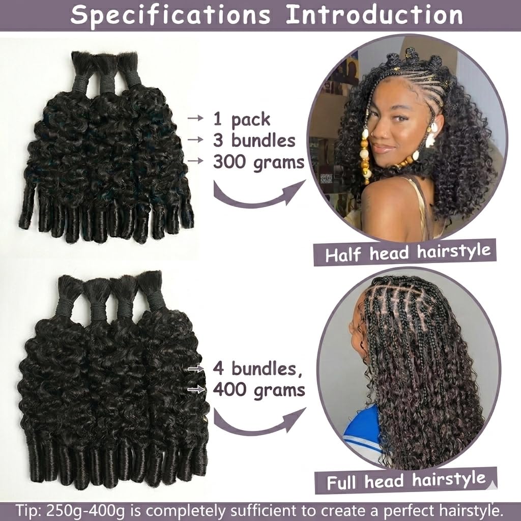 Mensenhaar voor boho vlechten, - Water Wave Bulk Human Hair For Braiding recensie en prijs