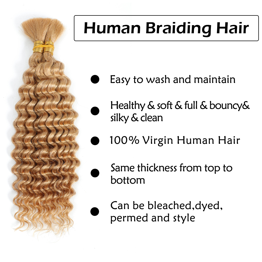 Menselijk vlechthaar 2 bundels - Water Wave Bulk Human Hair For Braiding recensie en prijs