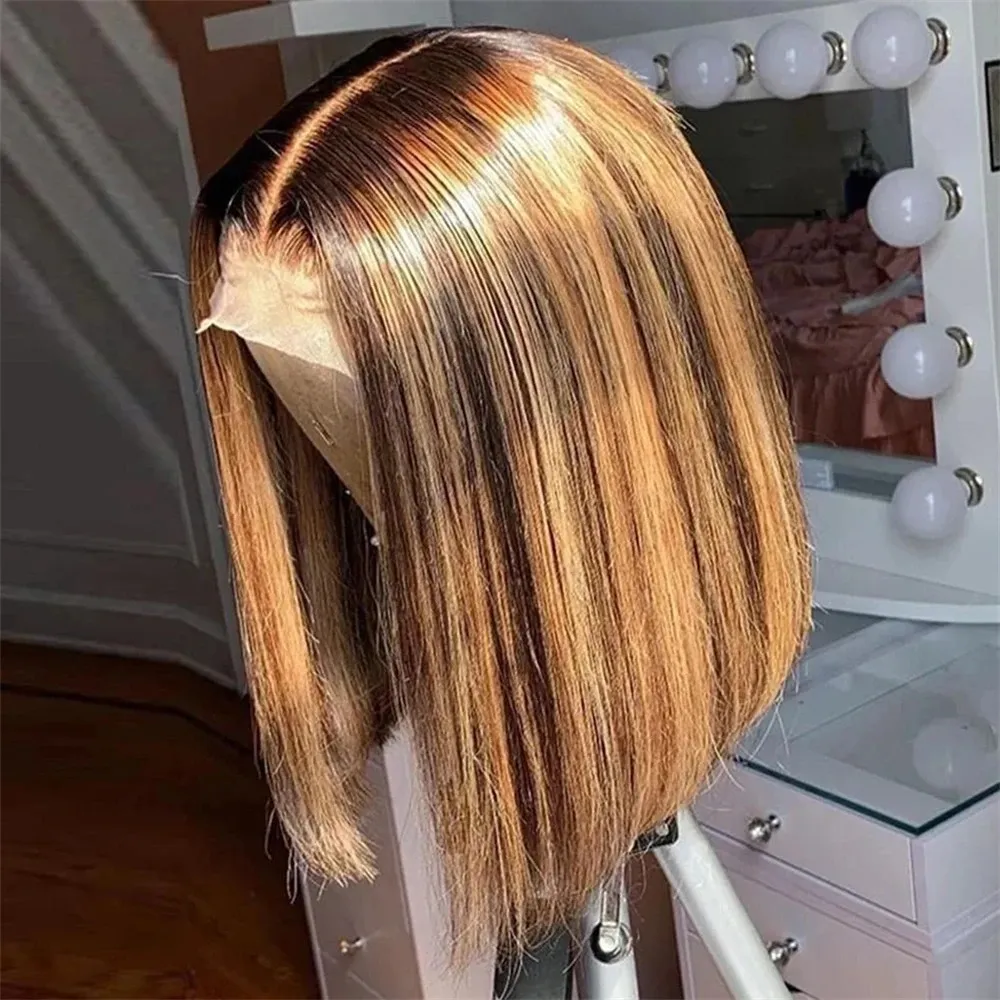 Honingblonde Bobpruiken van Ec - Glueless Wear And Go Human Hair Wig recensie en prijs