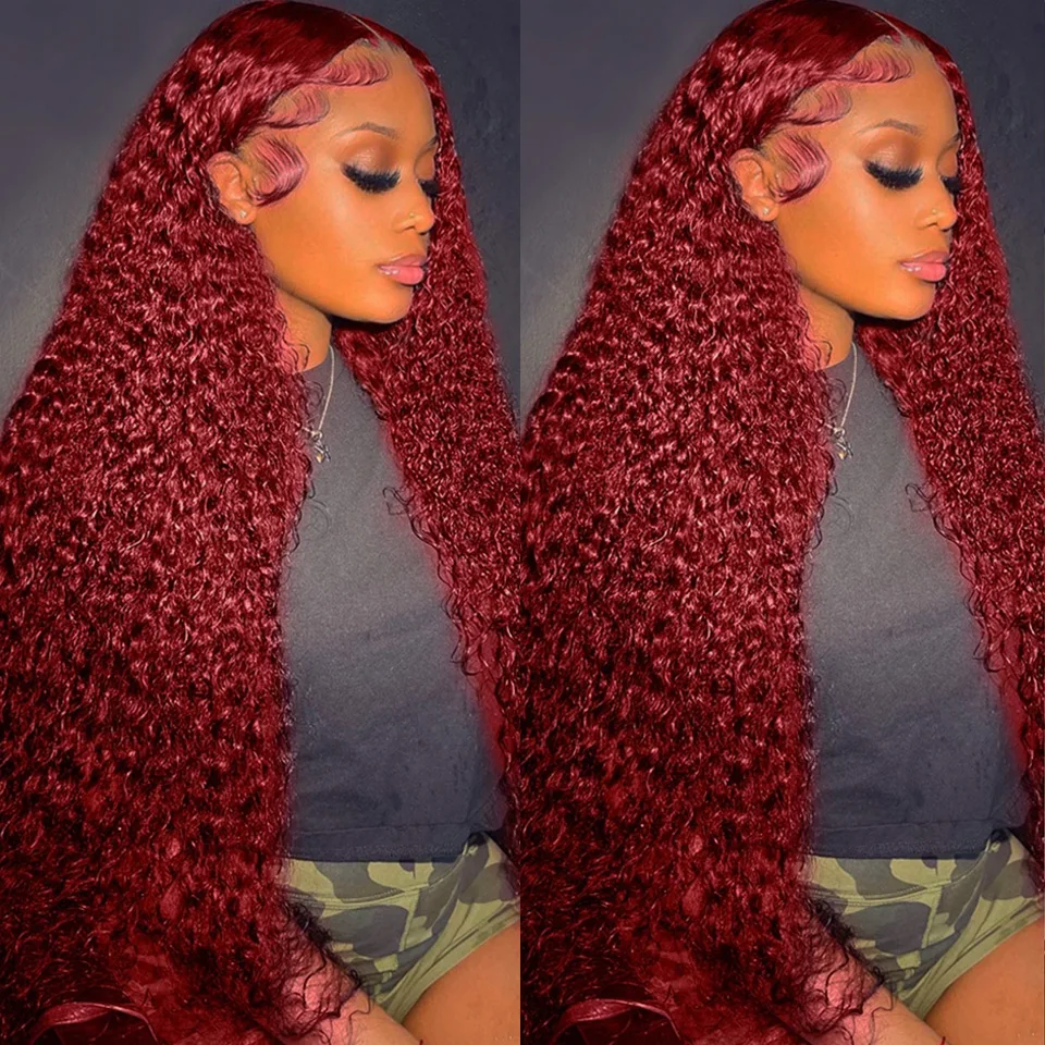 99J Bourgondiërode Deep Wave 2 - Lace Front Wigs recensie en prijs