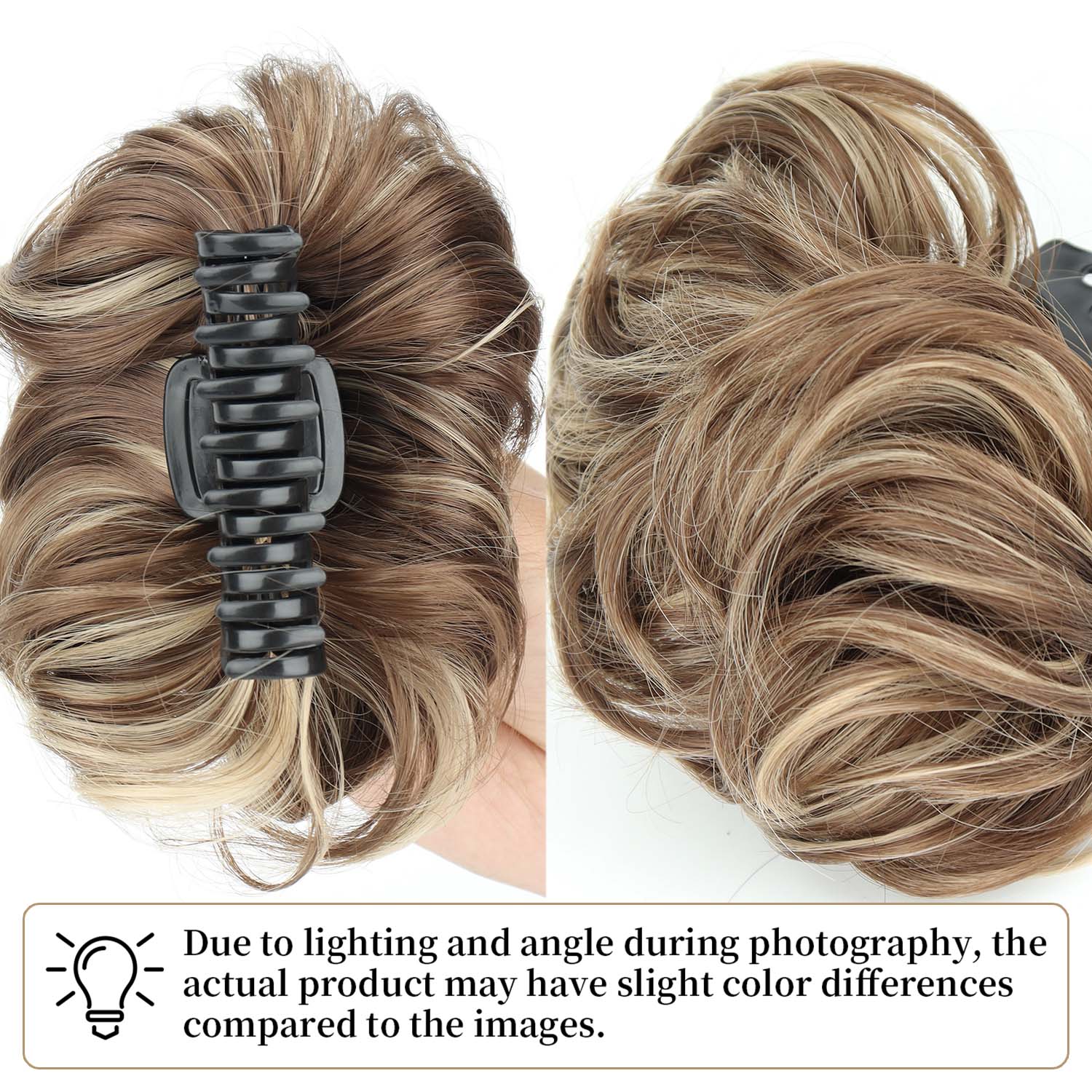 Synthetisch kroezige knot haar - Claw Clip Messy Bun Hair Piece recensie en prijs