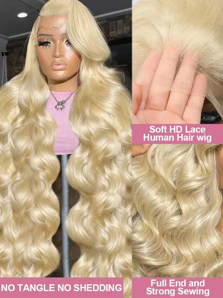 613 13x6 Kantwerkpruik van ech - 613 Blonde Body Wave Lace Front Wig recensie en prijs