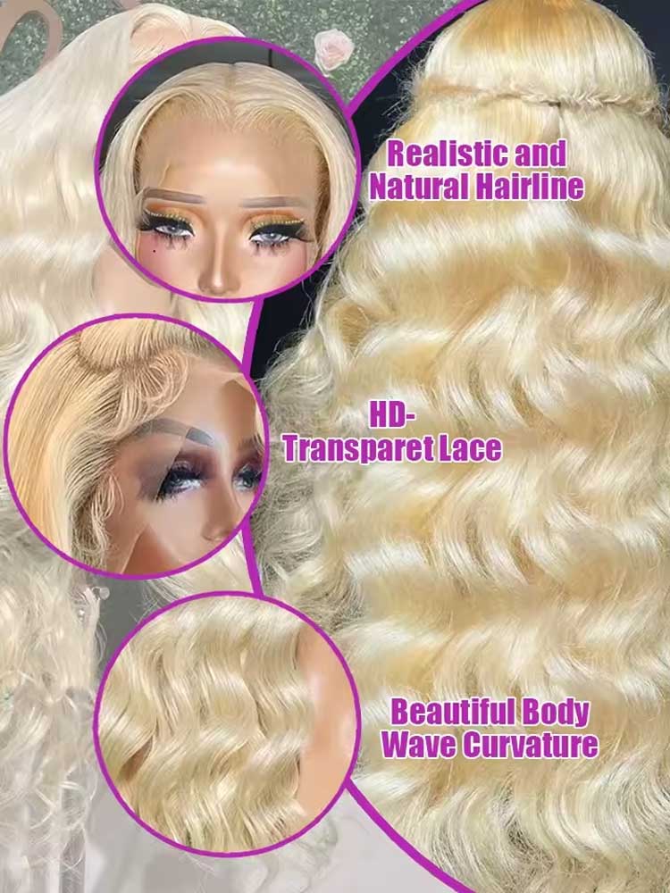 613 13x6 Kantwerkpruik van ech - 613 Blonde Body Wave Lace Front Wig recensie en prijs