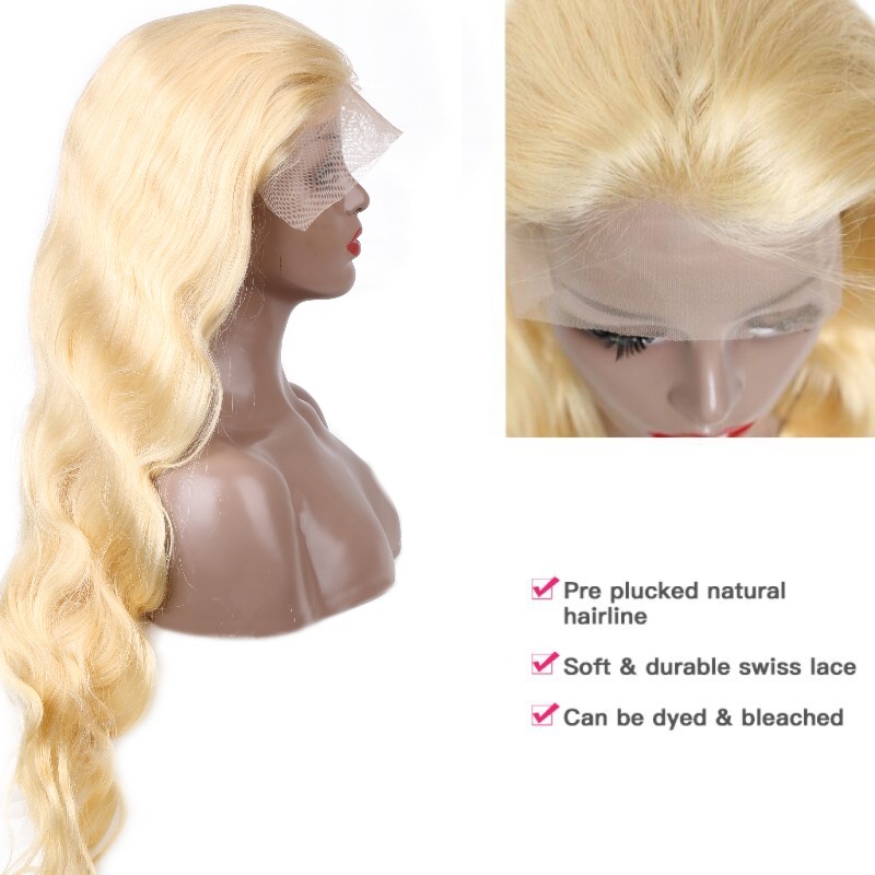 613 Honingblonde 13x4 Kant Voo - 613 Blonde Body Wave Lace Front Wig recensie en prijs